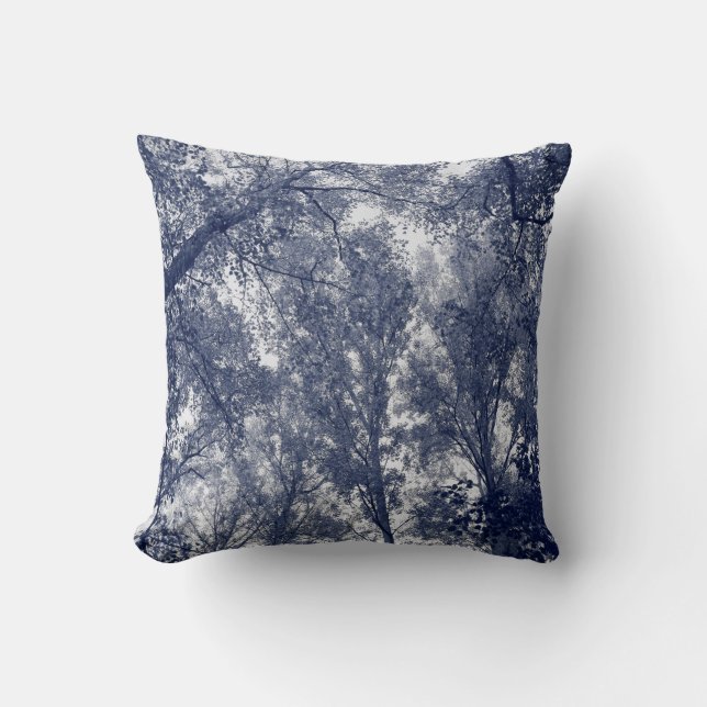 Blue Autumn Cushion (Front)