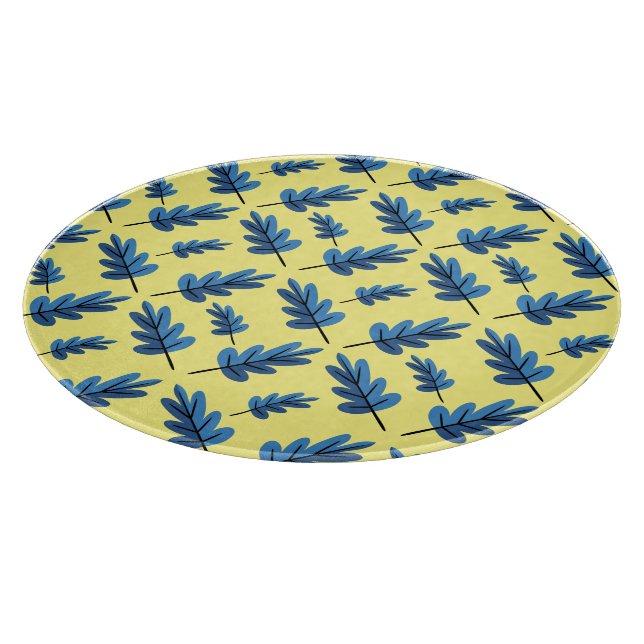 Blue Autumn Cutting Board (Corner)