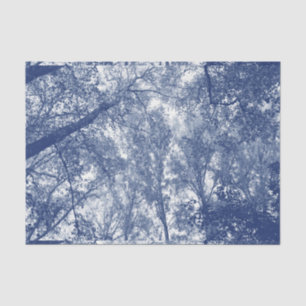 Blue Autumn - Cyanotype Effect Tissue Paper