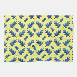 Blue Autumn Tea Towel