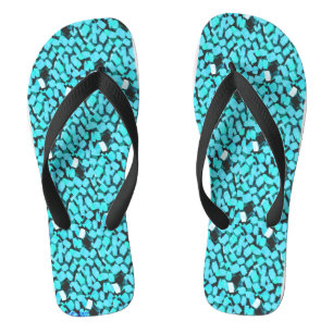 Blue Avalanche wide flip flops