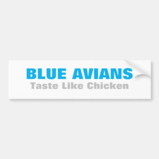 Blue Avian ascention alien vibration spiritual Bumper Sticker
