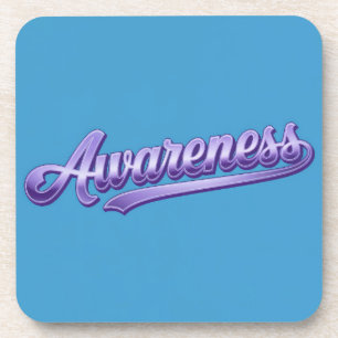 Blue Awareness Affirmation Coaster Set