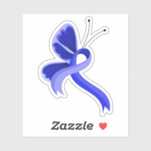 Blue Awareness Ribbon Butterfly Coffee Mug