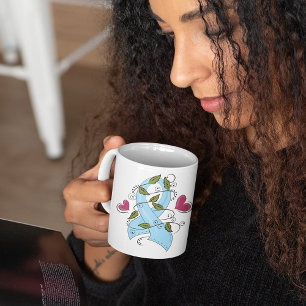 Blue Awareness Ribbon Coffee Mug