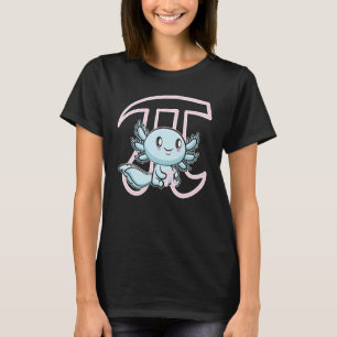 Blue Axolotl Happy Pi Day Fish Lizard 3 14159 Math T-Shirt