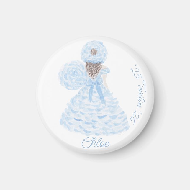 Blue Azalea Trail Maid  Magnet (Front)