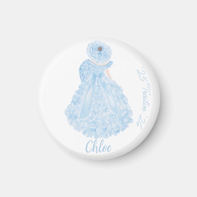 Blue Azalea Trail Maid  Magnet (Front)