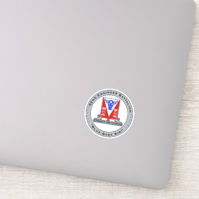 Blue Babe Vinyl Sticker (Detail)