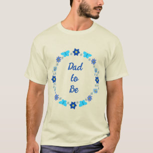 Blue Baby Boy Butterflies and Flowers Custom T-Shirt