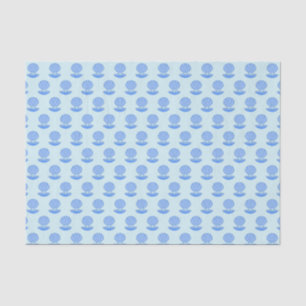 Blue Baby Boy Oyster shell and Pearl Patterned Tissue Paper