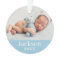 Blue Baby Boy Personalized Name Photo