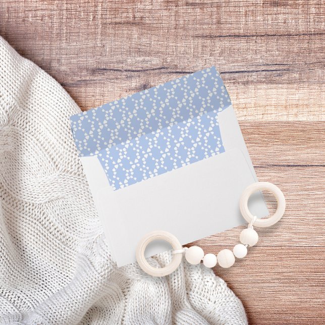 Blue Baby Boy Return Address Baby Shower Envelope (Creator Uploaded)
