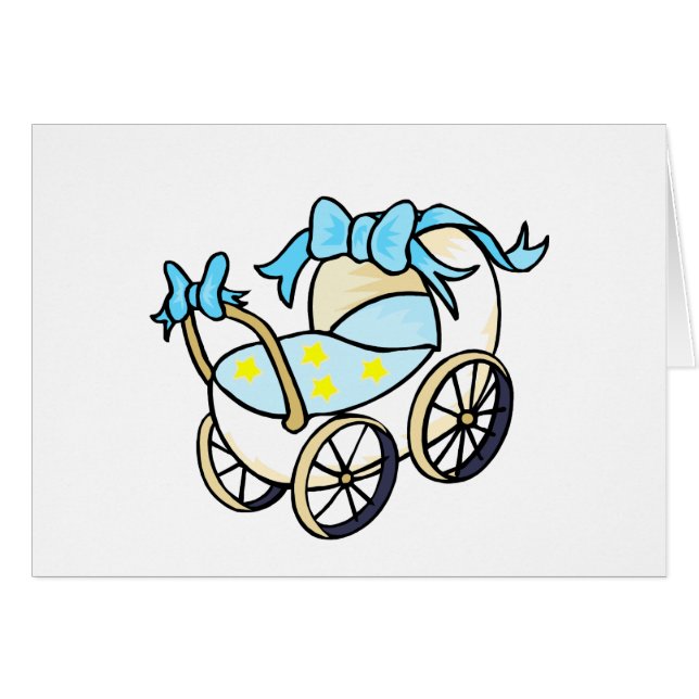 blue baby buggy (Front Horizontal)