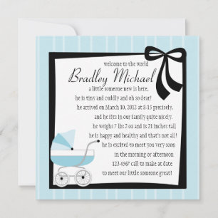 Blue Baby Buggy Announcement