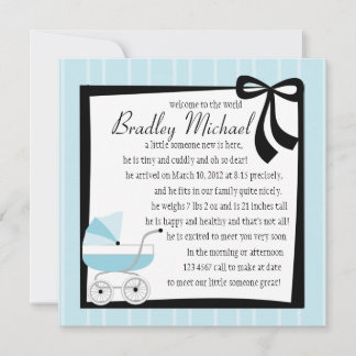Blue Baby Buggy Announcement