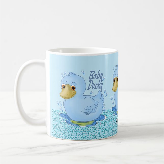 Blue Baby Ducky  mug  (Left)