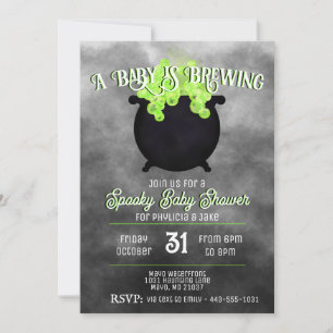 Blue Baby is Brewing Invitation