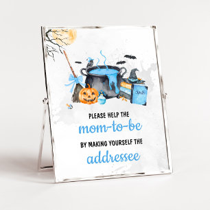 Blue Baby is Brewing Witch Envelope Station Sign