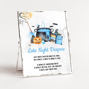 Blue Baby is Brewing Witch Late Night Diapers Poster
