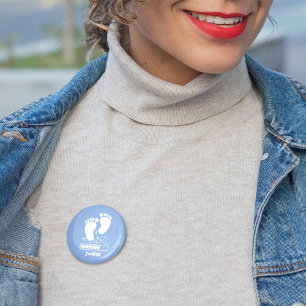 Blue Baby Loading 6 Cm Round Badge