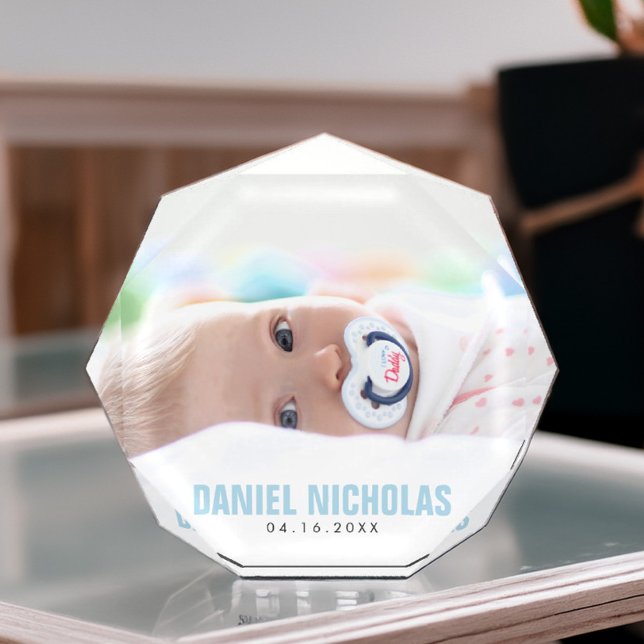 Blue Baby Name Photo Block (Creator Uploaded)