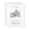 Blue Baby Shoes It's a Boy Baby Shower Invitation