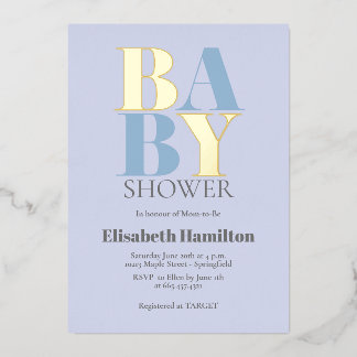 Blue Baby Shower