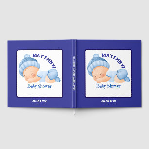 Blue Baby Shower, Baby Boy Shower Guest Book