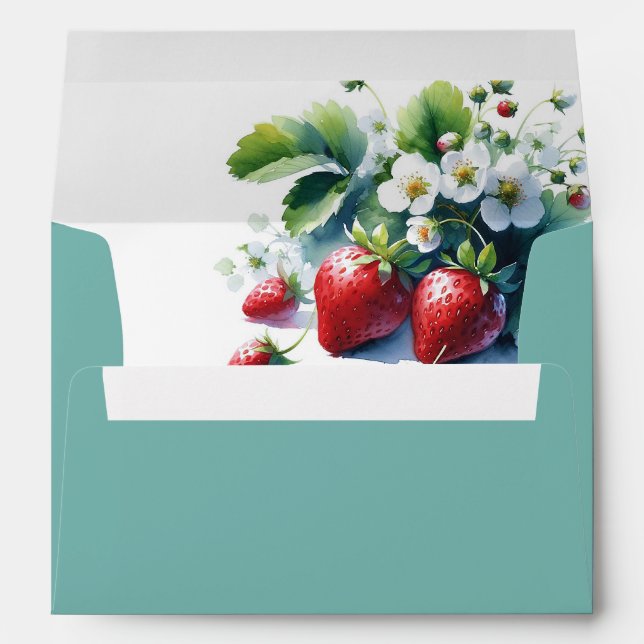 Blue Baby Shower Envelopes Berry Sweet Strawberry (Back (Bottom))