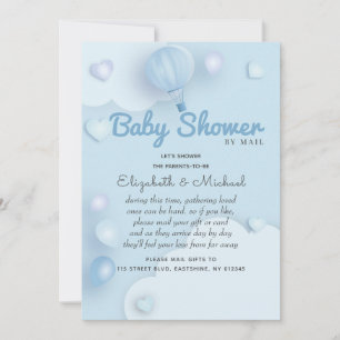 Blue Baby Shower Invitation