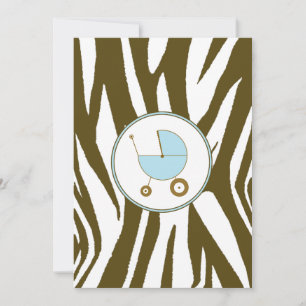 Blue Baby Shower Invitation