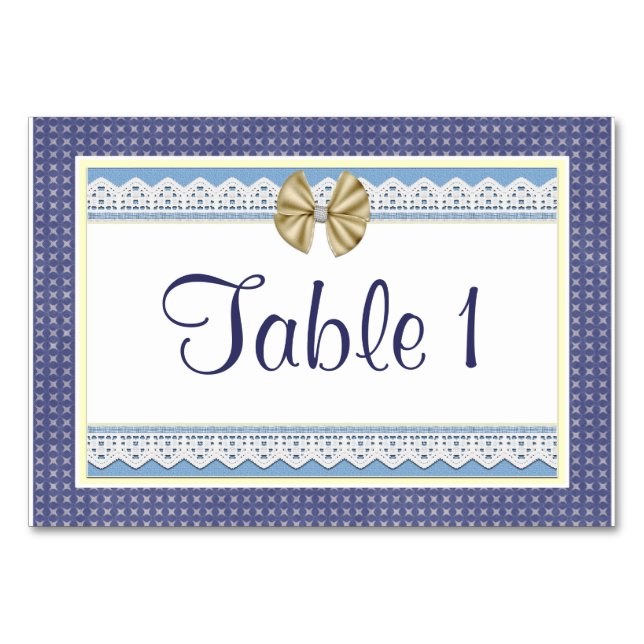 Blue Baby Shower Table Numbers (Front)