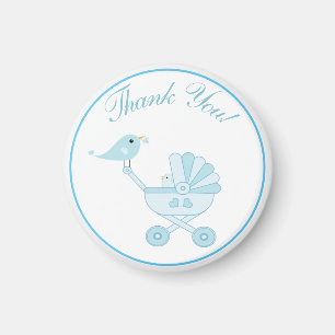 Blue Baby Shower Thank You Magnet