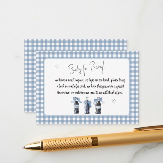 Blue Baby Soda Ready to POP Books for Baby Enclosure Card (Front/Back In Situ)