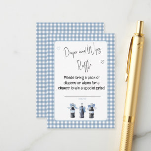 Blue Baby Soda Ready to POP Diaper or Wipes Enclosure Card