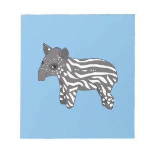 blue baby tapir notepad