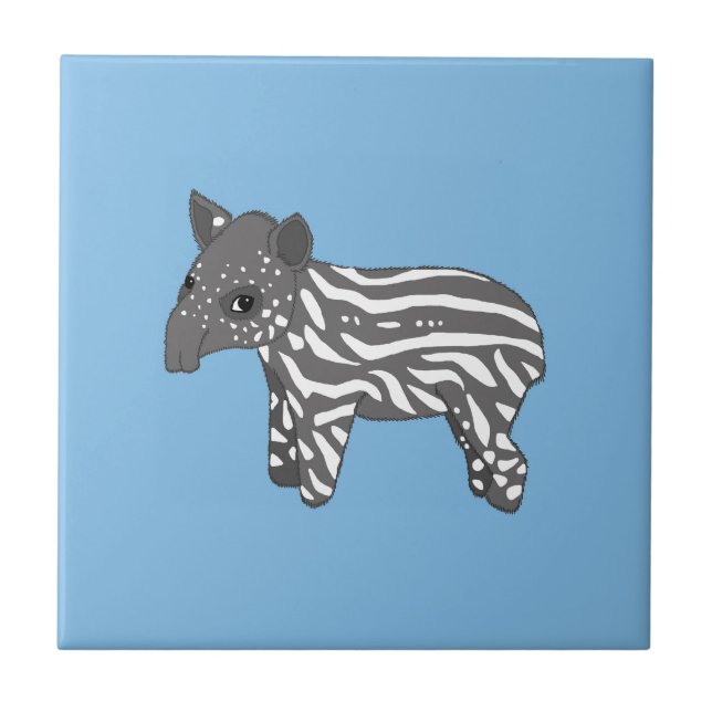blue baby tapir tile (Front)