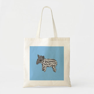 blue baby tapir tote bag
