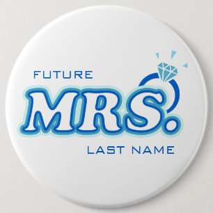 Blue Bachelorette "Future Mrs." Customisable Pin