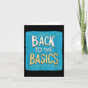 Blue Back To The Basics Outfit Card