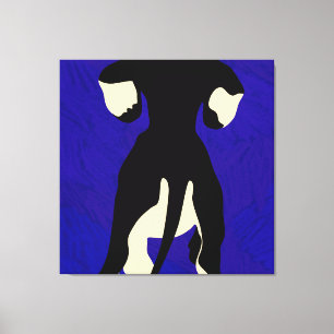 Blue Backdrop Canvas Print
