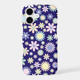 Blue Background Floral Pattern iphone 17 case