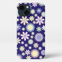 Blue Background Floral Pattern