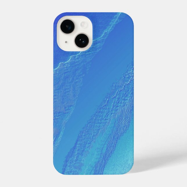 Blue Background iPhone Case (Back)