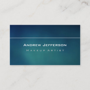Blue Background Professional Artist Business Card