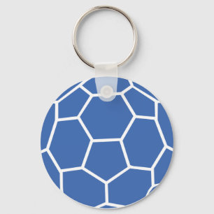 blue ball key ring