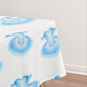 Blue Ballerina Birthday Tutu Ballet Tablecloth