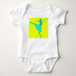 Blue Ballerina New Year Baby Jersey Bodysuit
