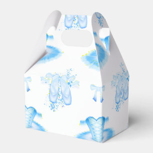 Blue Ballerina Tutu & Pointe Shoes Ballet Favour Box